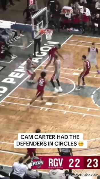 Carter was too shifty on this play 😮‍💨