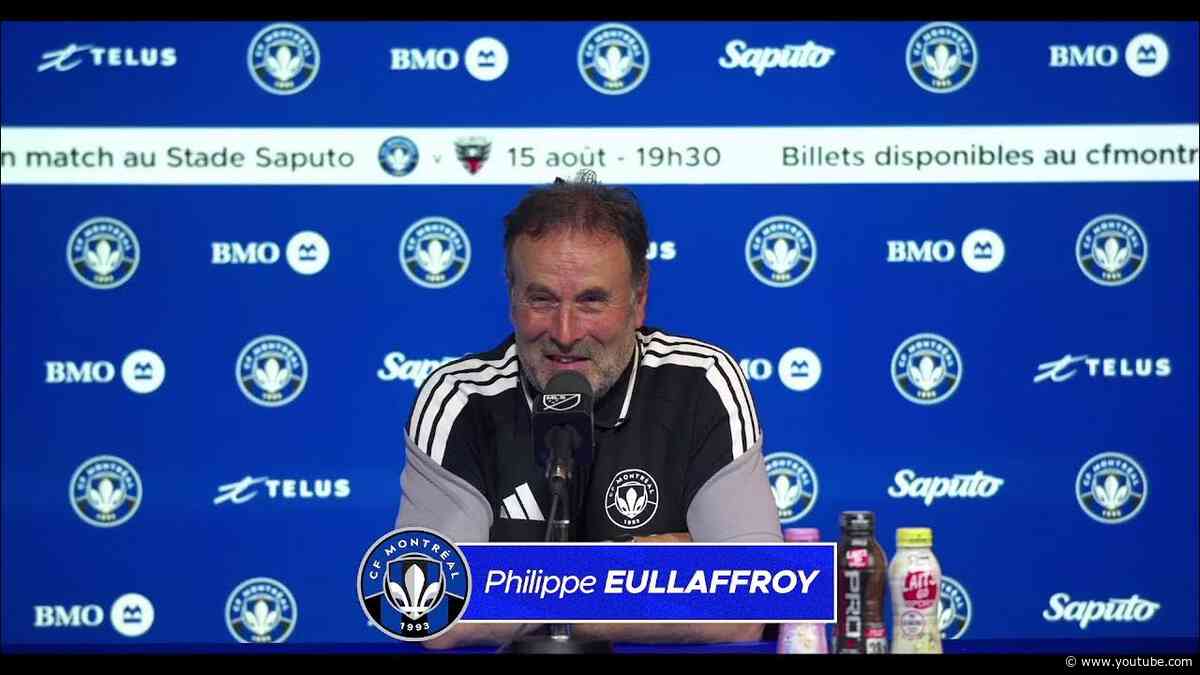 EN DIRECT - Conférence de presse d'après-match CF Montréal v NE Revolution - samedi 1 août 2026