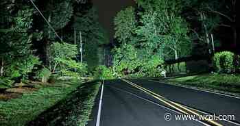 Hundreds without power after storms knock tree onto power lines in Wake County