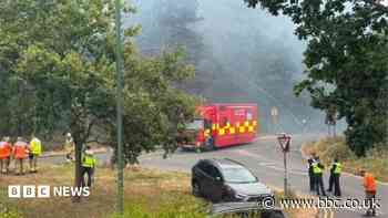 Fire crews tackling blaze at nature reserve