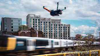 Eye in the sky: Drones are being used to help catch rail line trespassers at London Waterloo