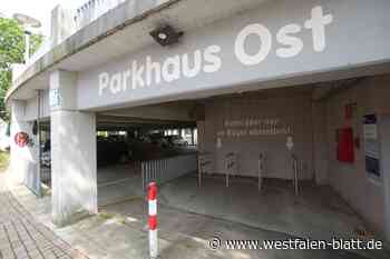 Teilsperrungen im Parkhaus Ost in Lübbecke