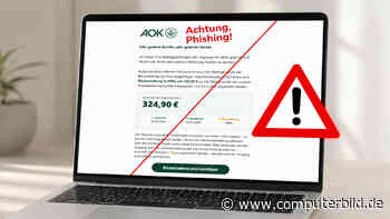 324,90 Euro von der AOK? Verbraucherzentrale warnt vor Betrugsmail
