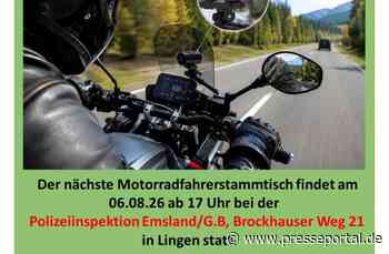 POL-EL: Lingen - Motorradfahrerstammtisch August