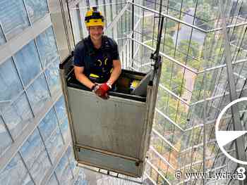 Kontrollen der Glas-Fassaden am Bonner Post Tower