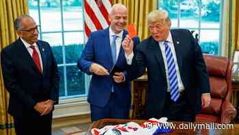 Gianni Infantino begs Trump for help as he fights to save his job: 'Isolated' FIFA president 'set for White House talks' after failed bid to sell World Cup