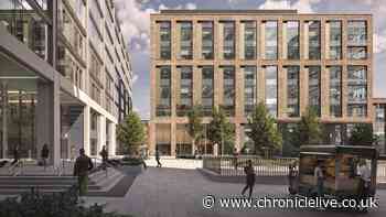 Developers toast construction milestone at pivotal part of Pilgrim Street regeneration