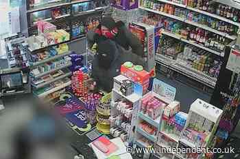 Bungling robbers put on Scouse accents and squabble during calamitous corner shop raid