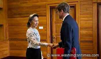 Myanmar's detained former leader Aung San Suu Kyi has rare meeting with International Red Cross