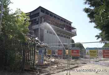 Relief as demolition finally starts at fire-hit former school