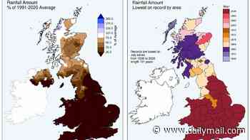 Last month was the driest July on RECORD for England and Wales, Met Office confirms