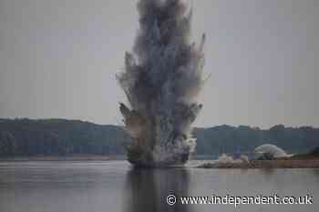 Romania blows up rocks in drought-stricken Danube to divert water to struggling nuclear reactor