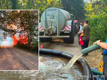Feuer in Bergheim: So half Landwirt beim Löschen