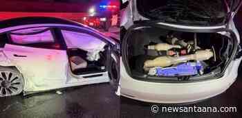 Early morning police pursuit of OC catalytic converter thieves ends in violent crash