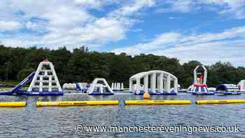 Massive inflatable outdoor waterpark near Bolton opens for business