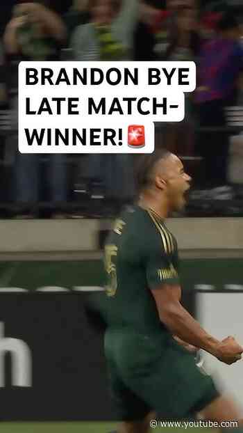 Brandon Bye FIRST TIMBERS GOAL🔥 is late winner over Seattle!