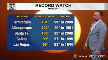 Record heat expected across parts of New Mexico this afternoon