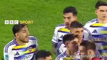 World Cup final villain Leandro Paredes sparks another on-pitch melee just weeks after Spain antics - as Argentina thug is booked for classless act