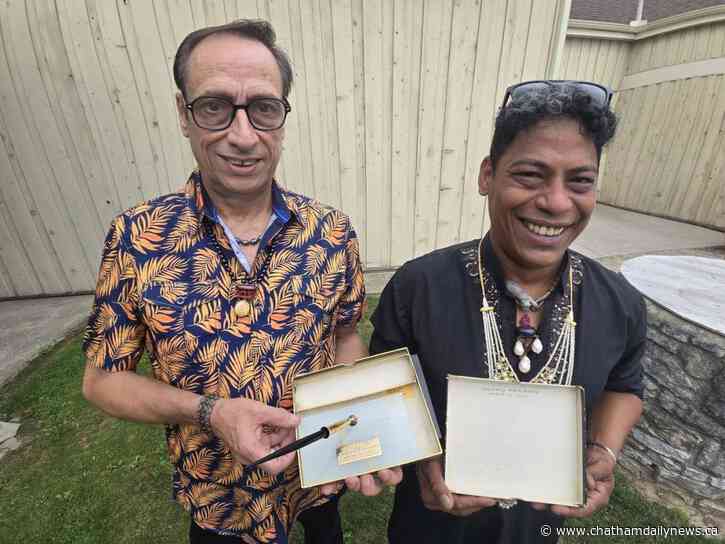 Gift of pen symbol of its power to bring about equality, justice