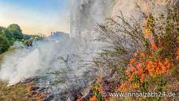 Feuer an der Burg Burghausen: Feuerwehr verhindert Schlimmeres am Pulverturm