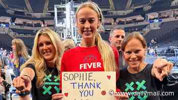 WNBA's furious trans war escalates as Riley Gaines claims staffer tried to shut down her Sophie Cunningham sign... after protestors clashed outside