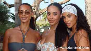 Rochelle Humes recovers from 'worst hangover' after partying on a yacht in Ibiza with her lookalike sisters for sibling Lili's 30th birthday