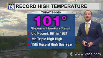 Record heat, isolated storm chances this week across New Mexico