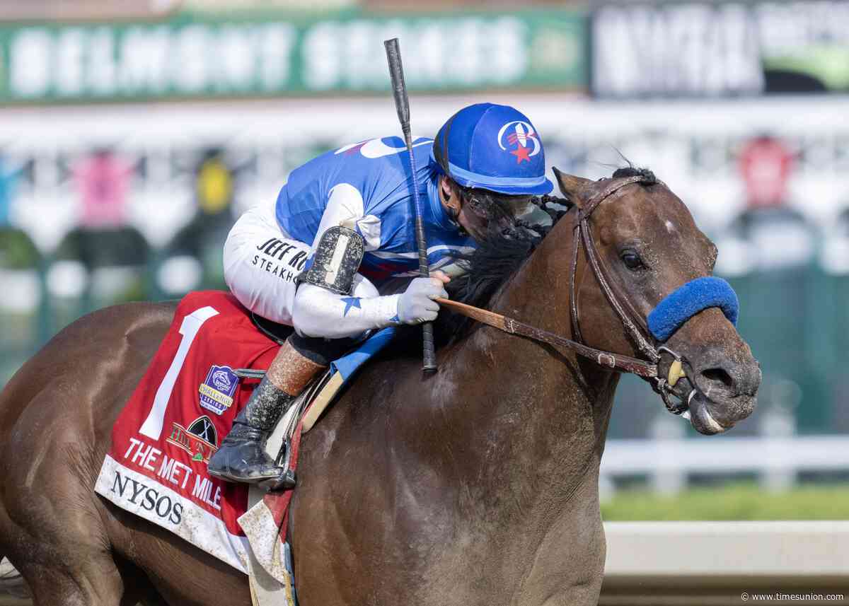 Nysos, dominant winner in Saratoga's Met Mile in June, retired