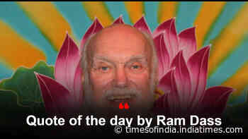 Ram Dass on acceptance: Letting go of expectations eases frustration; acceptance brings calm