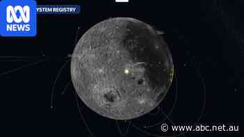 Graphic depiction of SpaceX rocket crash into the Moon
