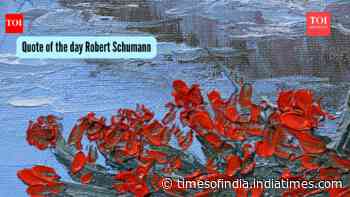 Quote of the day Robert Schumann: “To send light into the darkness of men’s hearts – such is the duty of the artist”