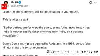 Sunny says Dharmendra referred to Pak as Mousi; faces FLAK