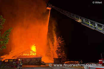 Großbrand zerstört Alpe Mohr