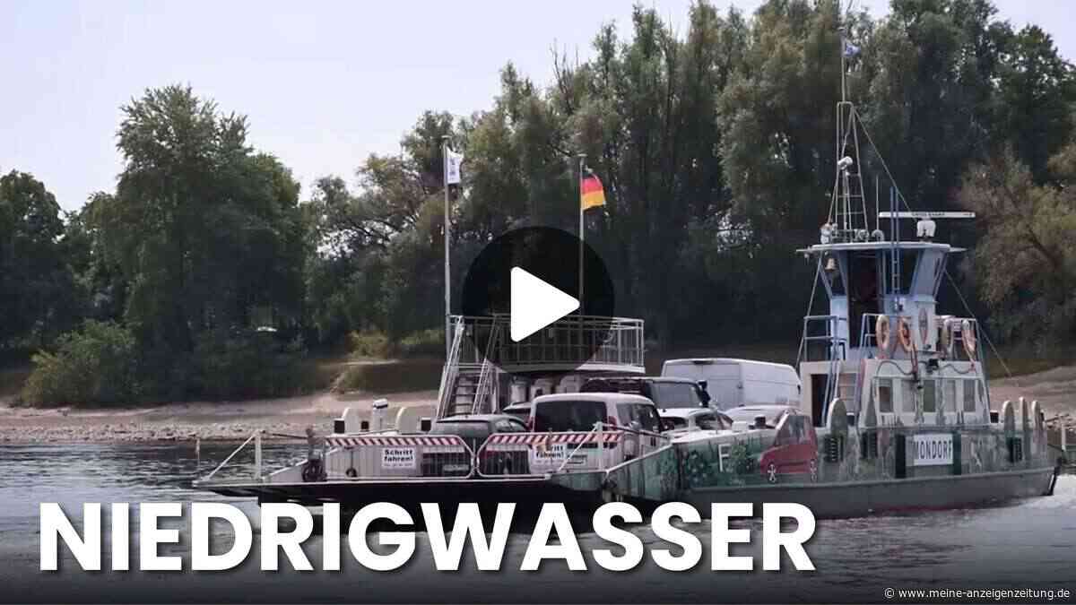 Niedrigwasser am Rhein: Pegel sinkt auf Rekordtief