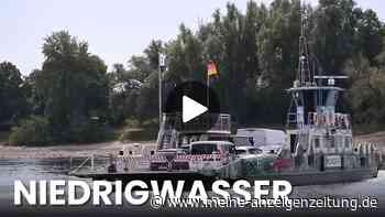 Niedrigwasser am Rhein: Pegel sinkt auf Rekordtief