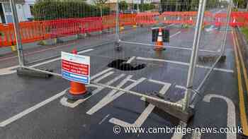 Update after 'car-sized' sinkhole appears on busy Cambridge road