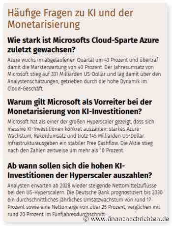 Frank Fischer (Shareholder Value): KI-Monetarisierung - Wellenbrecher Microsoft