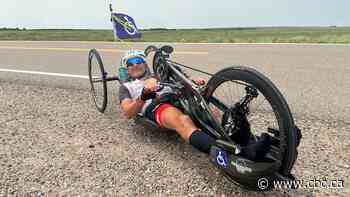 French handbike champion inspires while training in Cadillac, Sask.