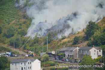 Major Welsh mountain fire started ‘deliberately’ as crews continue to battle blaze