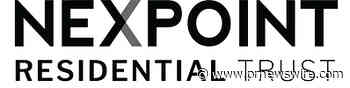 NEXPOINT RESIDENTIAL TRUST, INC. REPORTS SECOND QUARTER 2026 RESULTS