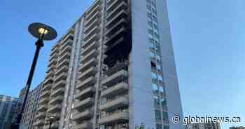 Four people, including 2 kids, sent to hospital after fire at Toronto highrise