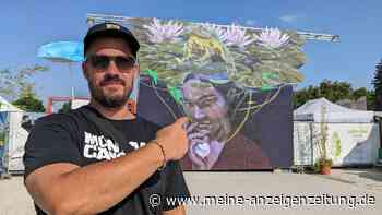 Street-Art-Künstler Mr. Woodland malt 60 Stunden in Hitze