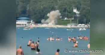 Drone hits crowded Russian beach, killing 7 people