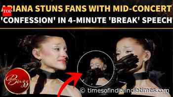 Ariana Grande Stops Show &amp; Leaves Fans Stunned With Emotional Confession Over 'Stepping Back'