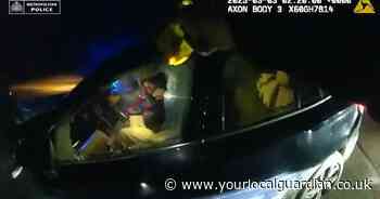 WATCH as driver reaches 130mph while doing NOS during chase from Croydon to M25