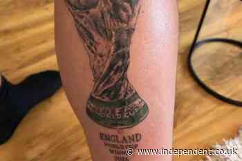 England fan amends viral World Cup win tattoo weeks after Argentina defeat
