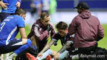 Alejandro Garnacho is forced off injured in just his second Aston Villa match since sealing acrimonious Chelsea departure