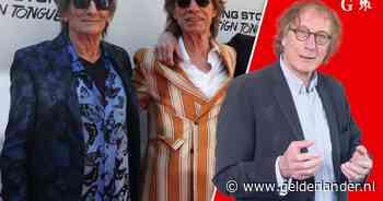 Bij iedere foto van de mannen van The Rolling Stones stond iets over hun leeftijd