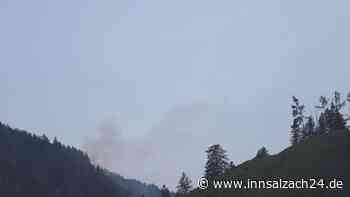 Waldbrand am Kranzbergkogel bei Schneizlreuth: Offenbar 1000 Quadratmeter betroffen