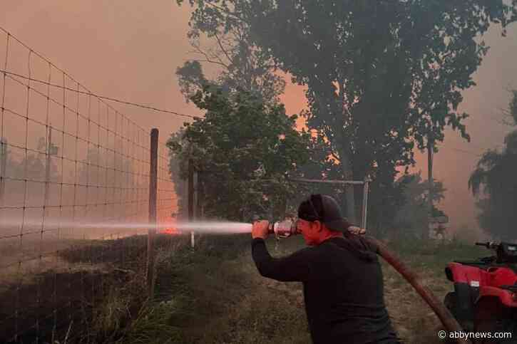 Bradley wildfire burns several structures in North Okanagan